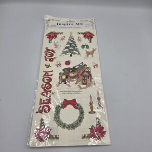 Inspire Me Inspirational Stickers Christmas 6 x 12 One Sheet Scrapbooking Season
